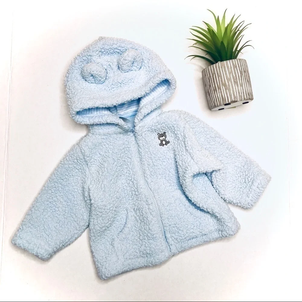 CARTER’S Bear Blue Sherpa Hood Jacket
